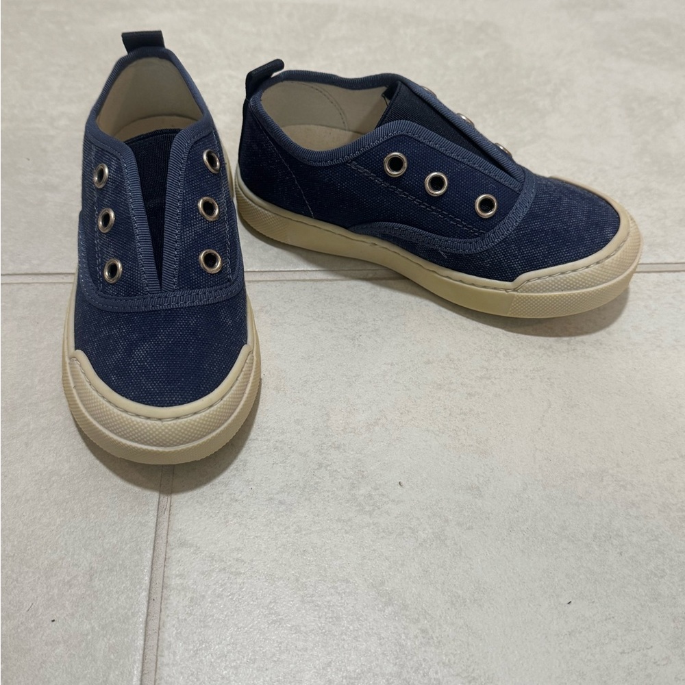 Naturino Dabos Blue Canvas Slip-on Sneakers